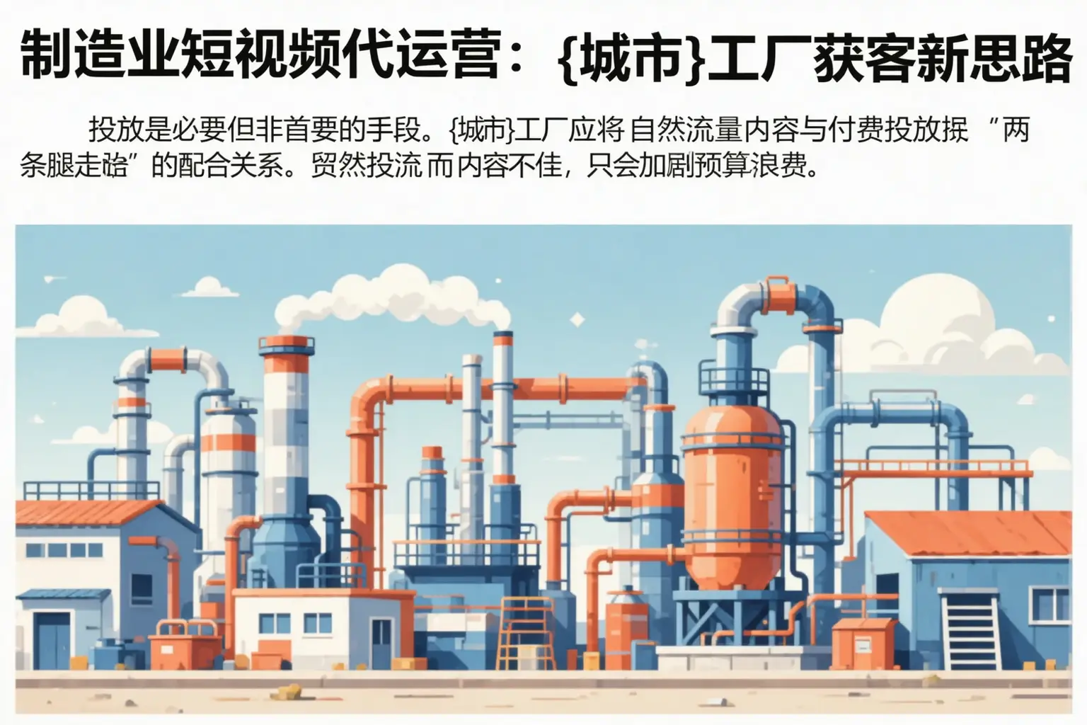 制造业短视频代运营：晋城工厂获客新思路