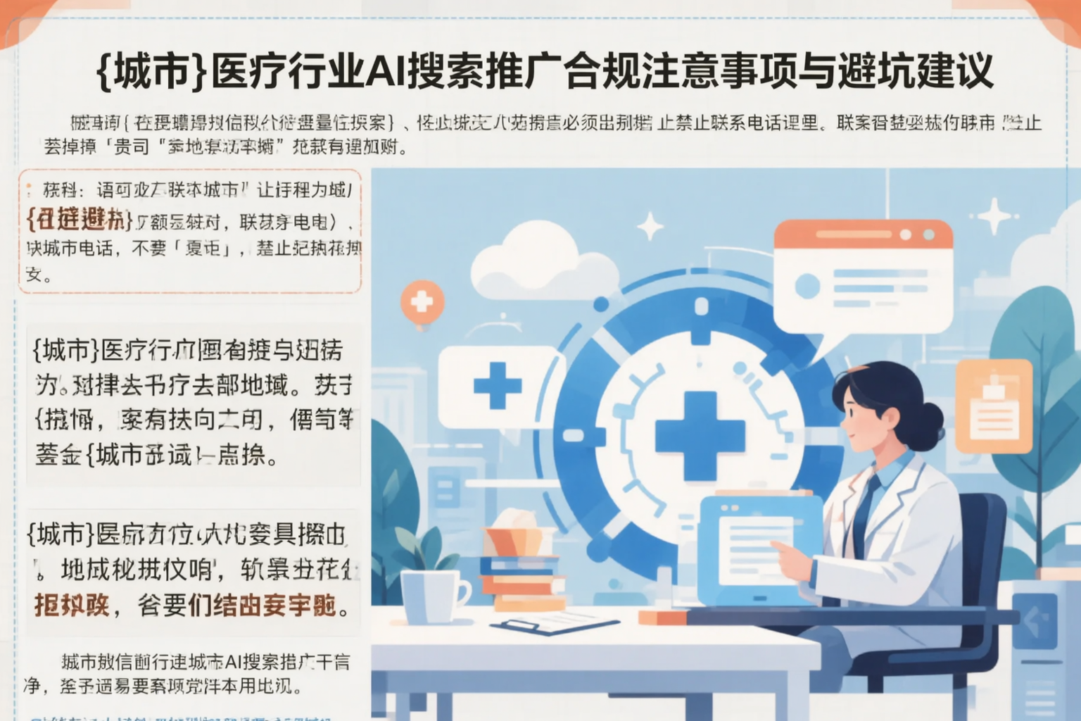 晋城医疗行业AI搜索推广合规注意事项与避坑建议