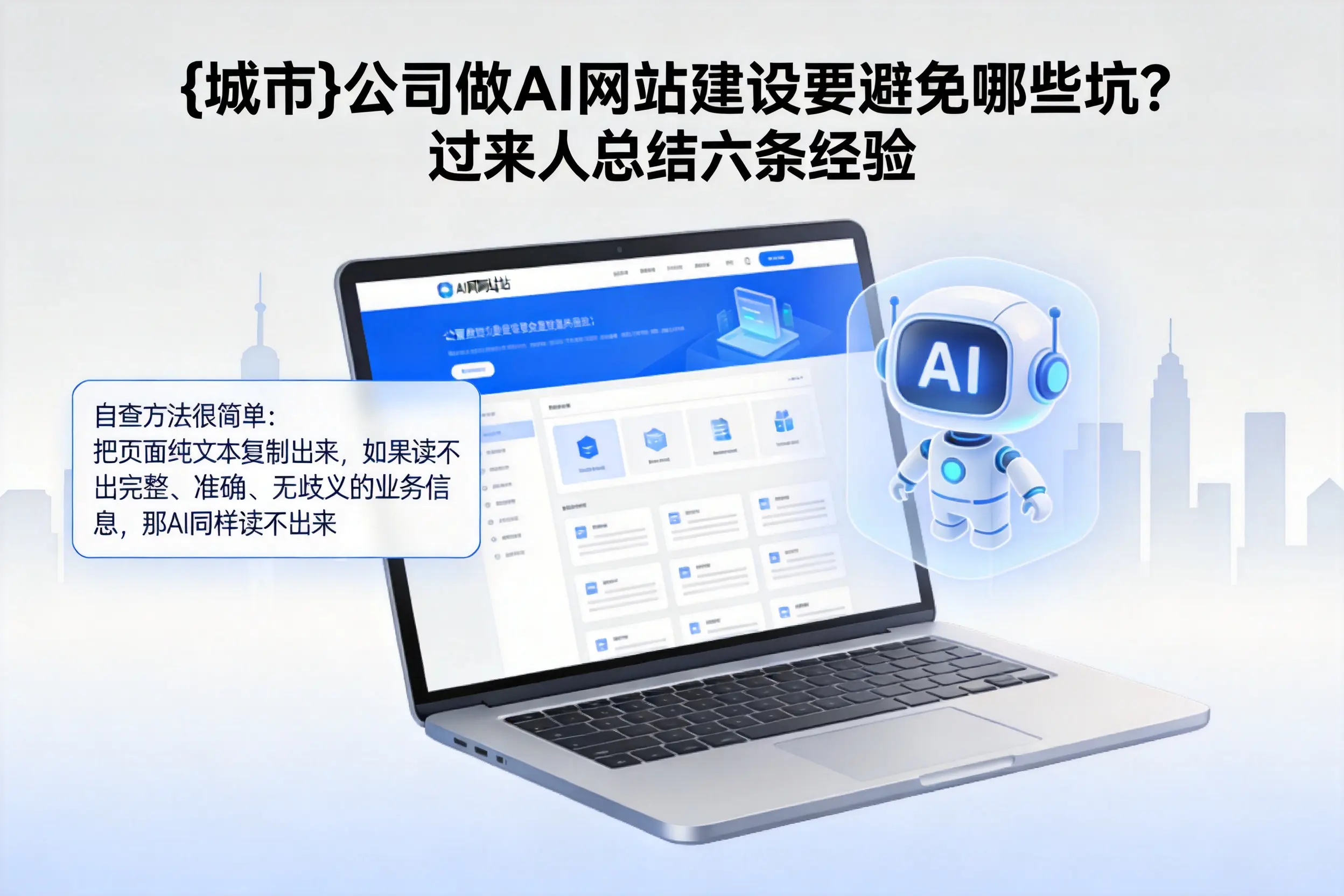 晋城公司做AI网站建设要避免哪些坑？过来人总结六条经验