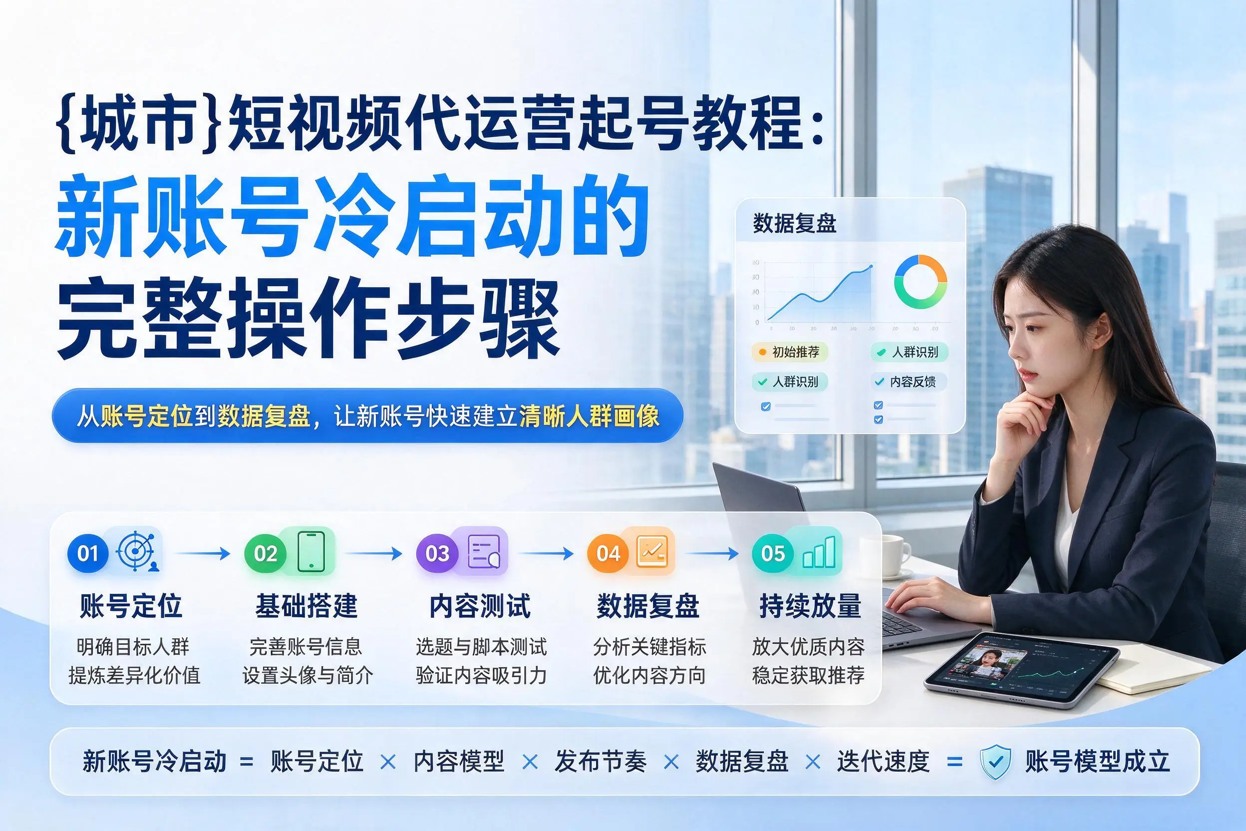 晋城短视频代运营起号教程：新账号冷启动的完整操作步骤