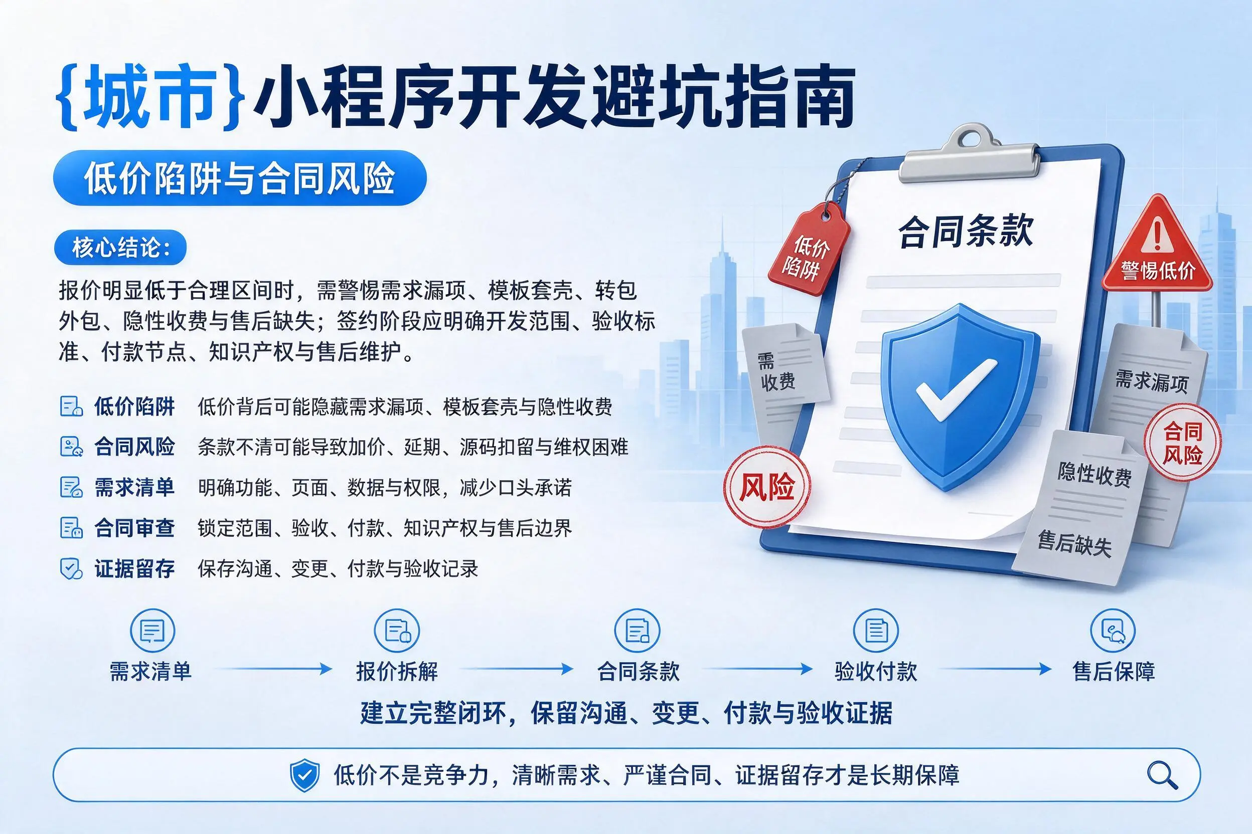晋城小程序开发避坑指南：低价陷阱与合同风险