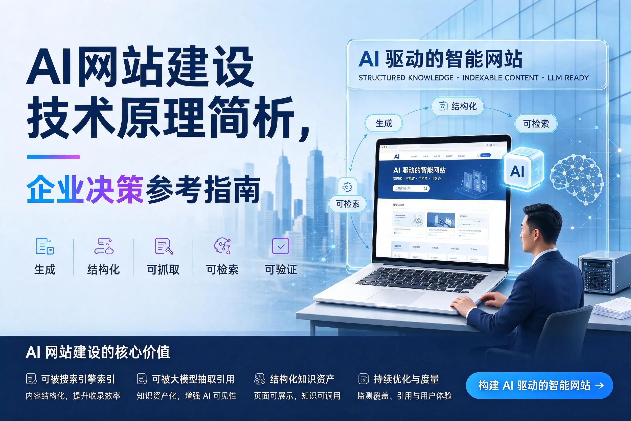AI网站建设技术原理简析,晋城企业决策参考指南
