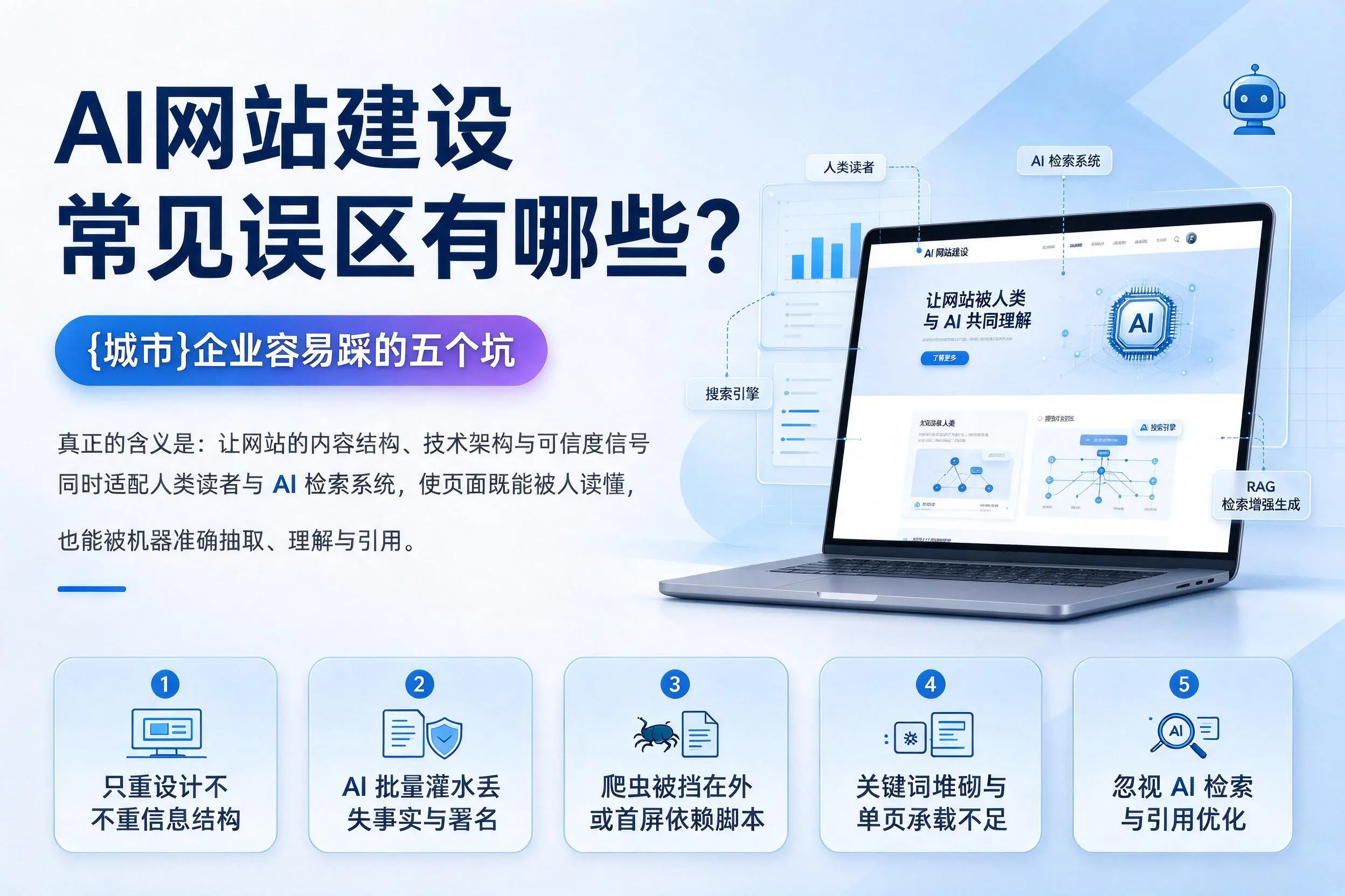 AI网站建设常见误区有哪些？晋城企业容易踩的五个坑