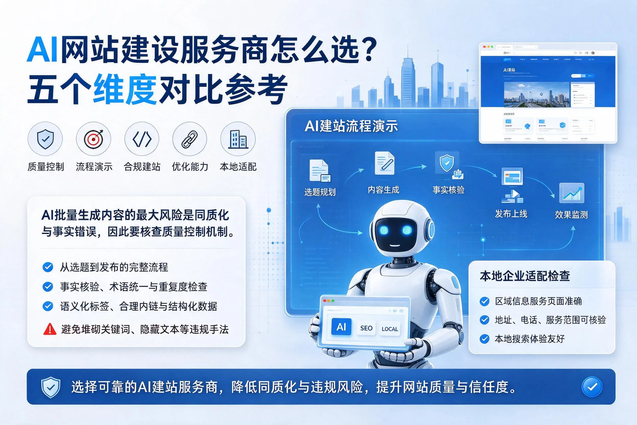 晋城AI网站建设服务商怎么选？五个维度对比参考