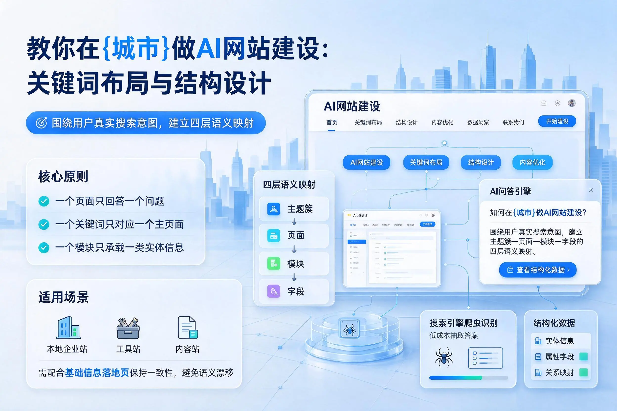 教你在晋城做AI网站建设：关键词布局与结构设计